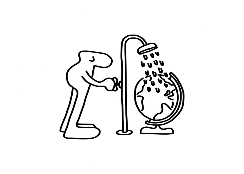 cartoon/illustration for “Scientific Tidbits,” a short news section from Žijem Vedu (I Live Science), an organization promoting Slovak science