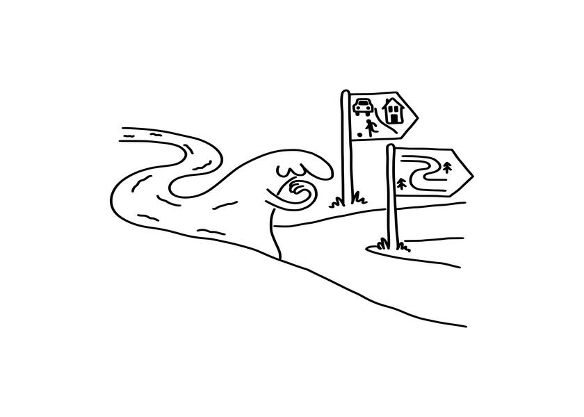 cartoon/illustration for “Scientific Tidbits,” a short news section from Žijem Vedu (I Live Science), an organization promoting Slovak science