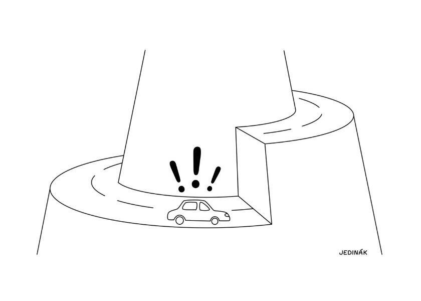 Dead end, cartoon for The American Bystander