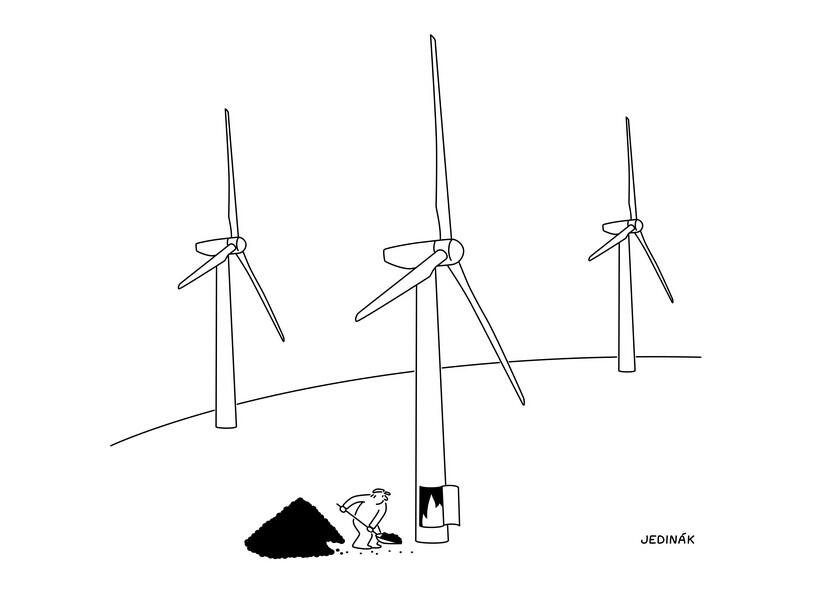 Alternative fuel, cartoon for AIR MAIL